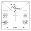Collana Croce Argento sterling 925 - Al Papà
