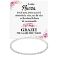 Bracciale Tennis in Argento Sterling 925 - A mia Nuora