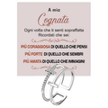 Anello da Donna in Argento Sterling 925 Per Mia Cognata - Croce