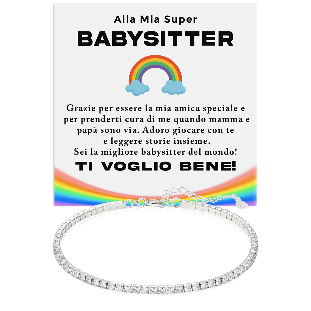 Bracciale Tennis in Argento Sterling 925 - BabySitter