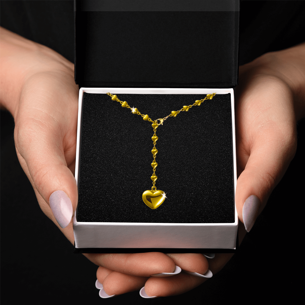 Collana Donna Lunga con catena di cuori