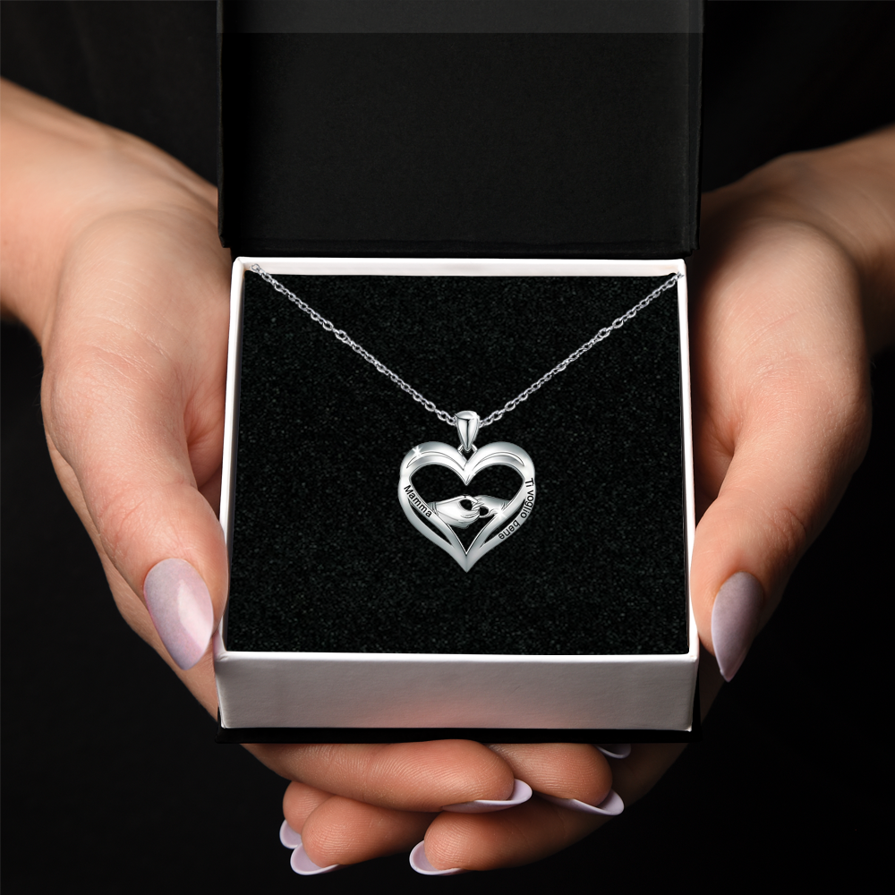 Collana da Donna in Argento Sterling 925 - Mamma, Ti voglio bene