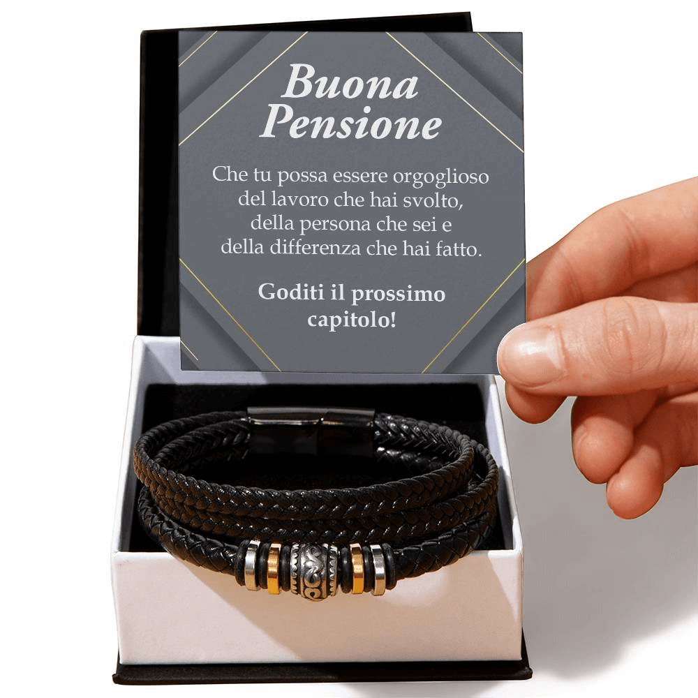 Bracciale Pelle Intrecciata - Buona Pensione