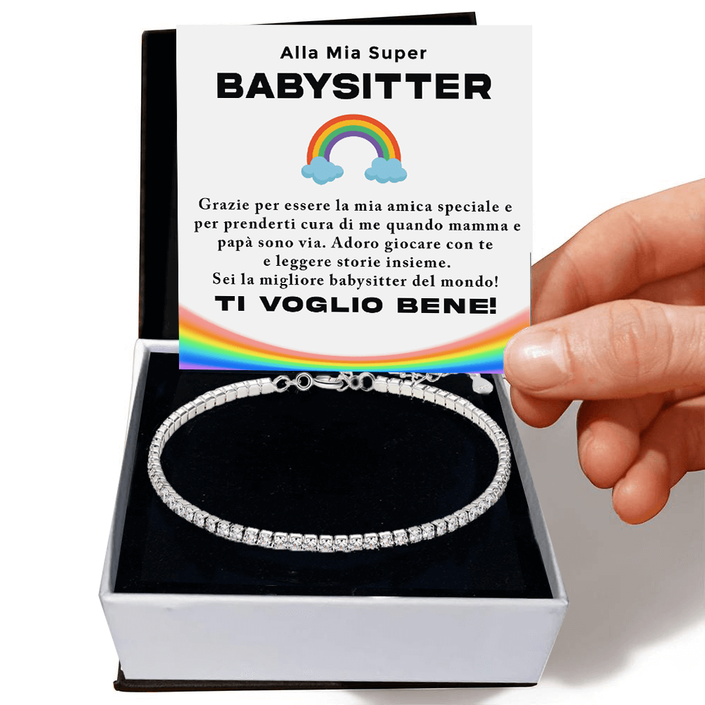 Bracciale Tennis in Argento Sterling 925 - BabySitter