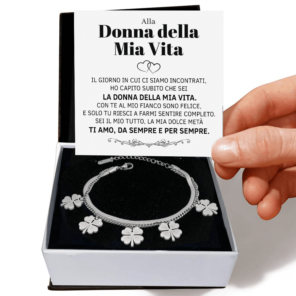 Bracciale Quadrifoglio - Donna Della Mia Vita