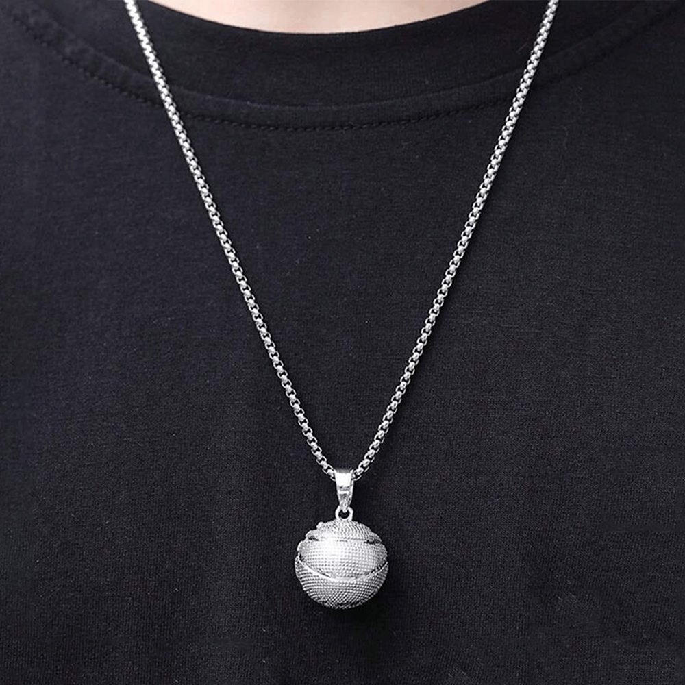 Collana Basket - Acciaio Inox Lucidato di Alta Qualità
