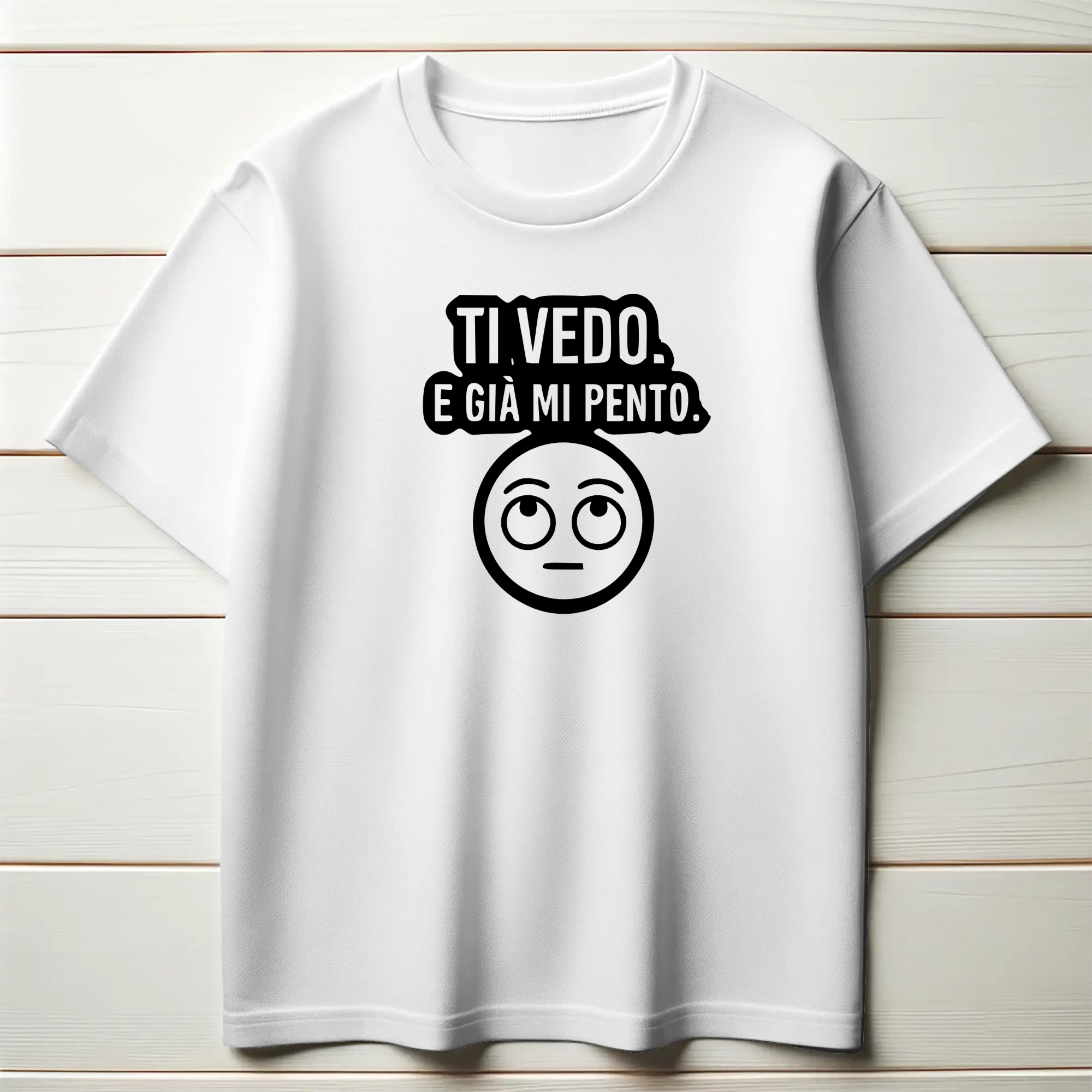 Ti vedo. E già mi pento.