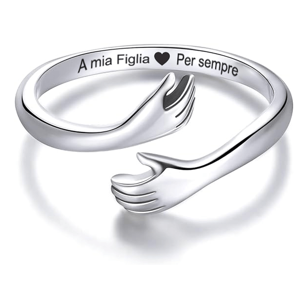 Anello da Donna in Argento Sterling 925 - A Mia Figlia