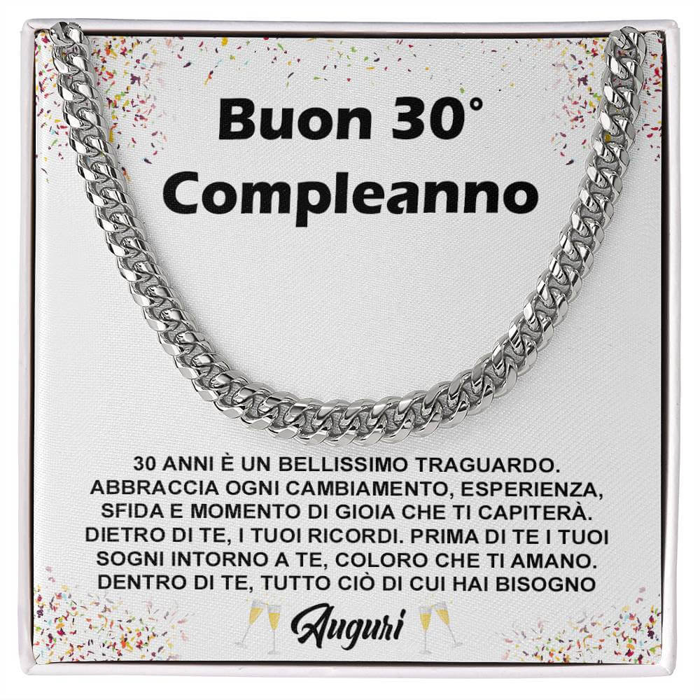 Collana Uomo - Compleanno 30 anni.